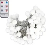 LED String Lights Wireless Remote Control Warm White 49ft 100 Decorative Globe