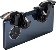 6 Trigger Mobile Game Controller for 6 Fingers Operation with Key Layout Diagram,Joystick Gamepad Compatible with PUBG/Fornite/Call of Duty/Rules of Survival/Knives Out