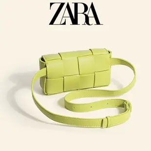 ZARA女包2022新款包包女今年流行爆款編織包百搭胸包女斜挎包腰包