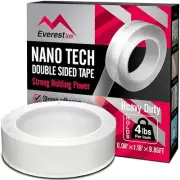 Everest Nano Tech Double Sided Tape, Heavy Duty, Strong Holding Power. Multip...