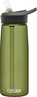 CamelBak eddy+ Water Bottle with Tritan Renew – Straw Top 25oz, Olive