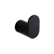 MATT BLACK Stainless Steel Round Robe Hook Clothes Towel Washball Hanger Holder