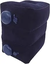 jojofuny Airplane Foot Rest Inflatable: Ergonomic Leg Rest Pillow For Travel And Home - Soft Flocking Material - Portable Footrest - Ideal For Long Flights