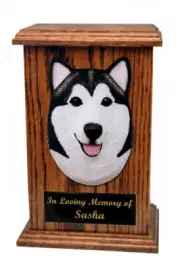 Alaskan Malamute Memorial Urn