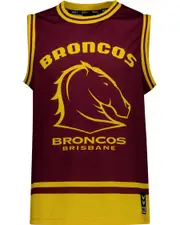 Broncos NRL Youth Mesh Muscle Tank Top