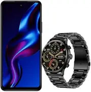 myPhone N23 5G Cosmic Black Smart Watch Smart Watch Elegant 2 Smartphone 5000 mAh, 90 Hz, 50 MPx Camera, Expandable Memory and Hard Drive, 6 GB RAM, NFC, GPS