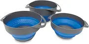 Popup Colander and 2 Bowl Set, Blue