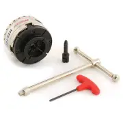 Hurricane HTC100 4" Chuck Kit w/ Dovetail Jaws for Lathes, 1 "x 8 TPI Insert