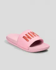 [Nike] Nike Women's Offcourt Slides Sandals in Elemental Pink/Mtlc Red Bronze Size 07 07 Elemental Pink/Mtlc Red Bronze