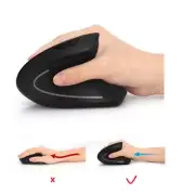 Ergonomic Optical Vertical Mouse Adjustable DPI Wireless 5 Keys USB Rechargable
