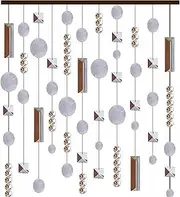 Crystal Beads Chain Garland, Handmade Hanging Beaded Door Blinds Glitter String Curtain Panels Room Dividers Decorations (Color : Multi-Colored, Size : 180cm)