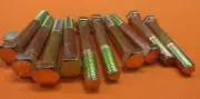 Cap Screw Bolt, PT, GRADE 8 Yellow Zinc Chromate 9/16"-12 x 4.00" Length, 10 Pc
