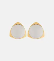 [Saint Laurent] Saint Laurent Shield clip-on earrings One Size gold