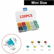 120PCS Car Auto Mini Blade Fuse 7.5 10 15 20 25 30Amp Accessories Kit (for: Mini)