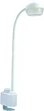 Lexi Lighting Inbuilt LED Multi-Functional Desk Lamp, White Metal Base, Clamp Design, Adjustable NEC, Low Voltage, 4000K Cool White, USB Charge for Working and Studying Space