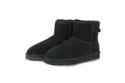 UGG Woolcomfort Classic Mini Boots Premium Australian Sheepskin Black