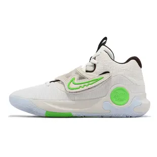 Nike 籃球鞋 KD Trey 5 X EP 米白 綠 男鞋 氣墊 杜蘭特 魔鬼氈 DJ7554-014