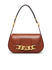 Valentino Garavani Vlogo Chain Shoulder Bag in Bronze