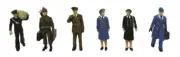 Bachmann 36-430 OO Gauge Embarking Service Personnel Figures