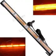 72W Amber COB LED Traffic Warning Strobe Beacon Light Bar Flash Lamp 12V 24V