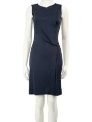 Navy Knee Length Dress