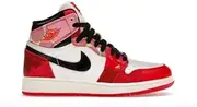 [Nike] Big Kid's Jordan 1 Retro High OG Heritage Wht/University Red-Blk (575441 161), University Red/Black/White, 5.5 US