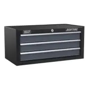 Sealey Mid-Box 3 Drawer with Ball-Bearing Slides - Black/Grey AP3503TB