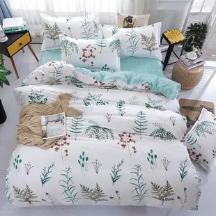 【DUYAN 竹漾】舒柔棉單人床包二件組-漢普斯花園