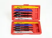 10 Pack Reciprocating Blade Set Bi-metal, Plastic, Wood Saw Blade