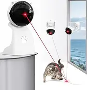 Interactive Laser Cat Toys for Indoor Cats, Automatic Cat Laser Toy for Bored Adults, Indoor Cats/Kittens/Dogs, USB Rechargeable, 3 Speed Modes