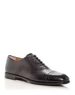 Ferragamo Men's Cortez Leather Cap Toe Oxfords