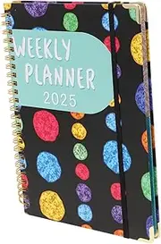 Angoily Academic Planner Daily Organizer Notebook with Robust Binding for Students Teachers for Note Taking Journaling and Creative Writing