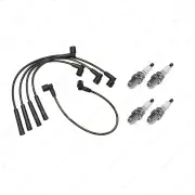4 x NGK Spark Plugs + Bosch Ignition Leads Kit for Seat Cordoba AEE ABS ADZ