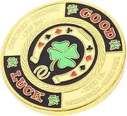 TOYANDONA Poker Card Press Commemorative Coins Poker Card Protector Poker Card Souvenir Poker Cards Protector Souvenir Coins Cover Good Luck Coin Guard Protector Good Luck Charms Copper