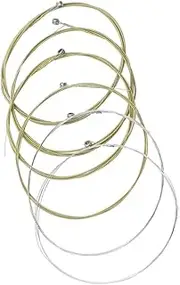 Vaguelly Acoustic Guitar Strings Pack Replacement Strings Comfortable Made of Metal