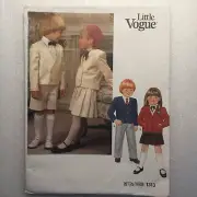 Little Vogue Pattern 1313 Size 5 Childrens Jacket Skirt Pants Shorts Uncut