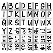 48 Stencils 4.5" Alphabet Stencils by Craft Smart®