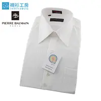 在飛比找蝦皮商城優惠-皮爾帕門pb白色寬斜紋緹花、進口素材、超值寬鬆版長袖襯衫64