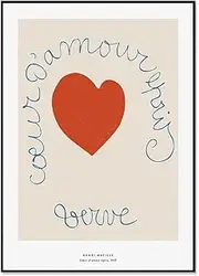 Henri Matisse Poster Heart Canvas Painting Henri Matisse Wall Art Abstract Matisse Prints For Modern Home Matisse Decor Art Picture 40x60cm No Frame