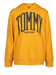 Tommy Hilfiger, Boys' Long Sleeve Pull-Over Hoodie, Bright Gold, 3T