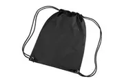 Bagbase Premium Gymsac Water Resistant Bag (11 Litres) (Black) (One Size)