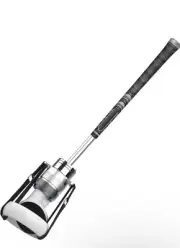 VR Golf Club Handle Accessory for Oculus Quest 2 / Meta Quest Pro - Silver...