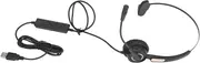 Call Center Headset, USB Computer Headset with Noise Cancelling Microphone for Laptop PC, Adjustable Wired Service Headphone with Mic for Call Center Home Office