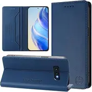 Compatible with Samsung Galaxy S10e G970F Magnetic Closure Wallet case Cover,Compatible with Samsung Galaxy S10e G970F Flip Kickstand Case Blue