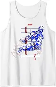 [Marvel] Iron Man Genius Sketch Bold Poster Tank Top