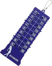 OHPHCALL Ergonomic Golf Scoreboard Portable 18 Holes Counter Keeping for Outdoor Games