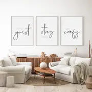 Guest Room 3 sets Canvas Wall Art