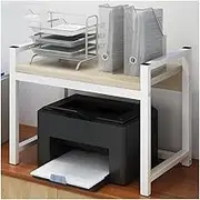 Printer Stand Metal Frame Printer Stand Storage Shelf Desktop Wooden Printer Holder Printer Shelf for Printer Scanner Fax Printer Stand with Storage (Color : C)
