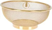 FOYTOKI Stainless Steel Mesh Strainer Draining Basket Rice Rinser Strainer Bowl Sink Colander