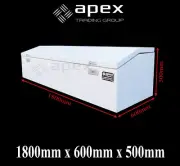 BRAND NEW TOOLBOX 2.5MM CHECKER POWDER COAT TOOL BOX -UTE TRUCK STORAGE- 18065CW